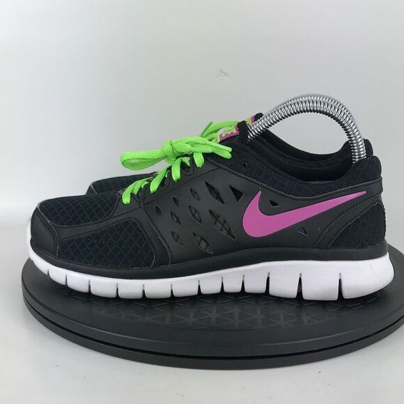 Nike Flex 2013 Black/Pink Athletic Running Shoes 580440-009 Women's Size 7 - Picture 8 of 12